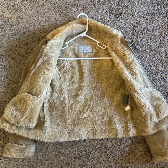 Wilson’s Leather Suede, Fur Coat - Picture 3 of 7